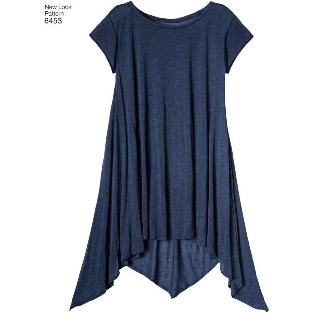 New Look Sewing Pattern 6453 Easy‎ Knit Tops Misses 6-18